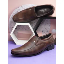 NICO NERINI Men Round Toe Formal Slip-Ons-picture-26