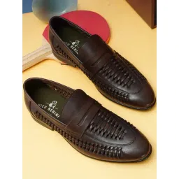 Nico Nerini Men's Brown Casual Loafers-picture-11