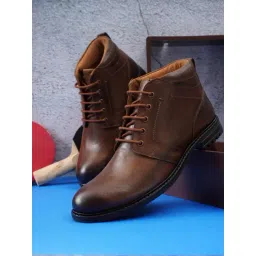 Nico Nerini Men's Tan Derby Boots-picture-40