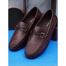 Nico Nerini Men's Wine Formal Loafers-picture-14