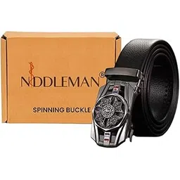 niddleman Men's Automatic Buckle PU Leather Belt – Stylish Dress Belt with Designer Buckle for Casual & Formal Wear-picture-56