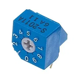 NIDEC COMPONENTS ROTARY CODE SW, 10POS, BCD, 0.1A, 5V, S-2011A-picture-15