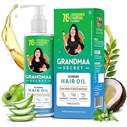 Nidhi's Grandmaa Secret 13 Herbs Hair Oil For Men & Women | Promotes Hair Growth & Reduces Hair Fall | Handmade Natural Hair Oil with Curry Leaves | Hair Fall Control Oil For Dry Damaged Hair | 100 mL-image-13