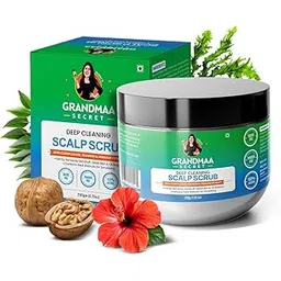 NIDHI’S GRANDMAA SECRET Scalp Scrub for Dandruff | Reduces Buildup, Dead Skin & Itchiness | Handmade Curry Leaves & Seaweed Walnut Scrub | Scalp Scrub for dry scalp and Oily Buildup | 200gm-picture-29