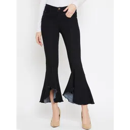 Nifty Women Black Cotton Bootcut Mid-Rise Jeans-picture-31