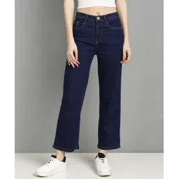 nifty Women Mid Rise Dark Blue Jeans-picture-15