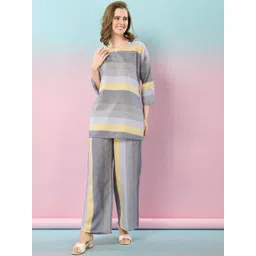 NIGHT FLOSS Printed Cotton Tunic & Trouser-picture-39