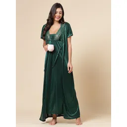 night keys Pack of 2 Women Nighty with Robe-picture-12