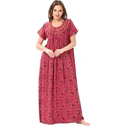 night shades NightShades Nighty| Nighty for Women| Cotton Nighty for Women| Nighties Women| Nighty for Women Cotton| Night Gown for Women Cotton| Women Nighty| Maxi Dress for Women| Alpine Fabric|-picture-36