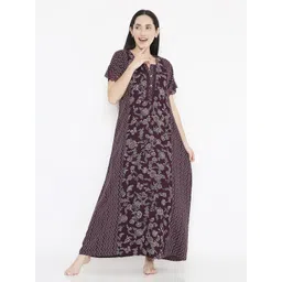 NIGHTSPREE Ethnic Motifs Print Maxi Nightdress-picture-26