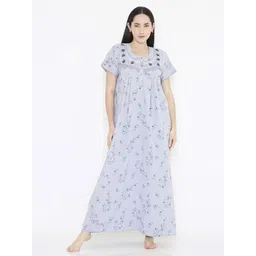 NIGHTSPREE Floral Printed Maxi Nightdress-picture-10