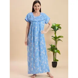 NIGHTSPREE Printed Maxi Nightdress-picture-23