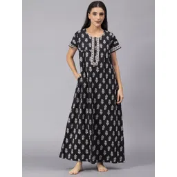 Nihsamah Printed Maxi Nightdress-picture-17