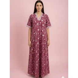 Nihsamah Printed Maxi Nightdress-picture-26