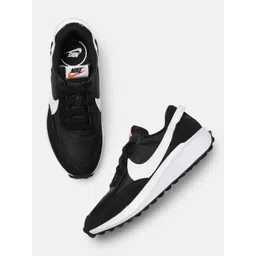 Nike Women Black Waffle Debut Leather Sneakers-picture-18