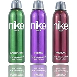 Nike Unisex Black Pepper + Incense + Patchouli Deodorant Spray For Man - Pack Of 3 (200Ml Each)-picture-23
