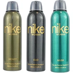 Nike Unisex Honey + Oud + Musk Spray Deodorant For Woman- Pack Of 3 (200Ml Each), 3 Count-picture-48
