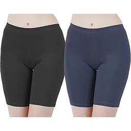 nikkamma Women Cycling Shorts Pack of 2-picture-17