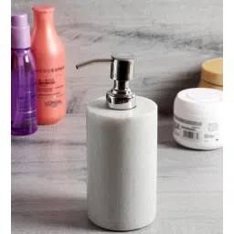 nikkispride White Marble Soap Dispenser with Stainless Steel Pump-picture-12