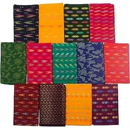 Nilavan's Designer Unstitched Blouse Materials | Gorgeous Traditional Multi-Color Blouse Pieces for Women-picture-15