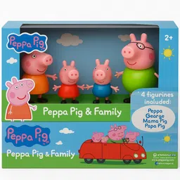 nilika enterprises Peppa Pig Family Toy Set - 4 Figurines (Peppa, George, Mama Pig, Papa Pig)-picture-33