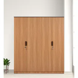 nilkamal Milford 4 Door Wardrobe in Urban Teak Finish-picture-13