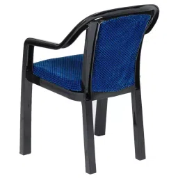 Nilkamal Signature Fabric Plastic Arm Chair Blue and Black image 5