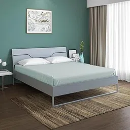 Nilkamal SLEEP Hybrid Wood and Metal Structure Grande King Size Bed, Lightweight and Portable (78 X 72, Grey)-image-9