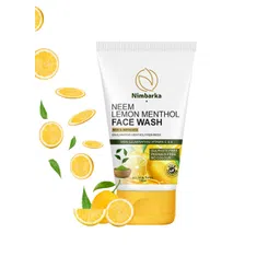 Nimbarka All Skin Types New & Improved Vitamin C & E Neem Lemon Menthol Face Wash - 100 ml-picture-44