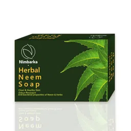 Nimbarka Herbal Neem Soap: Natural anti-bacterial, moisturizing acne treatment- 100g (Pack of 2)-picture-14
