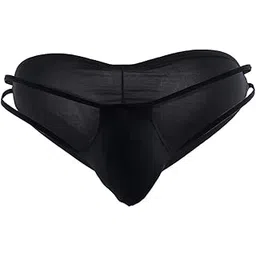 nimra fashion Men's Innerwear Hot and G String Thongs Free Size Honey Moon (S,M,L) Black-picture-11