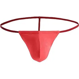 nimra fashion Men's Polyster Spandex Enhancing G-String Thong Sexy Underwear, Free Size, Red Color-picture-29