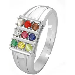 Nine planetry stones Navgrah finger ring Men Women 9Gems Stones Ring Wth Lab Certificate A1-picture-53