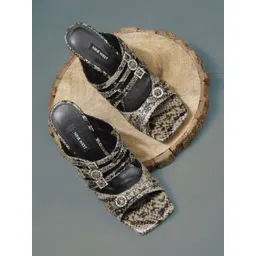 Nine West Women Printed Slim Heeled Sandals-image-5