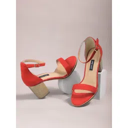 Nine West Women PU Round Toe Block Sandals-picture-23