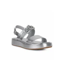Nine West Women's Silver Ankle Strap Sandals-picture-35