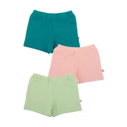 Nino Bambino Boys Multicolor Cotton Regular Fit Shorts (Pack of 3)-picture-30