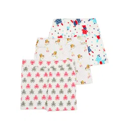 Nino Bambino Kids Assorted Printed Pure Organic Cotton Pack Of 3 Sustainable Shorts-picture-26