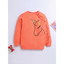 Nino Bambino Kids Coral Printed Full Sleeves Sweatshirt-picture-11