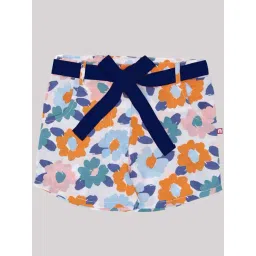 Nino Bambino Kids Multicolor Cotton Floral Print Shorts-picture-14