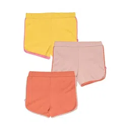Nino Bambino Kids Multicolor Cotton Regular Fit Shorts (Pack of 3)-picture-34
