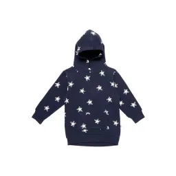 Nino Bambino Kids Navy Printed Hoodie-picture-37