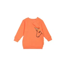 Nino Bambino Kids Orange Printed Sweatshirt-picture-12