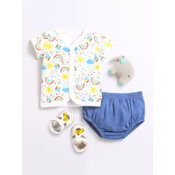 Nino Bambino Kids Organic Cotton Printed Top with Shorts-picture-27