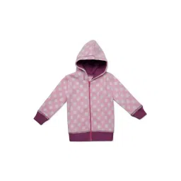 Nino Bambino Kids Pink Printed Hoodie-picture-46