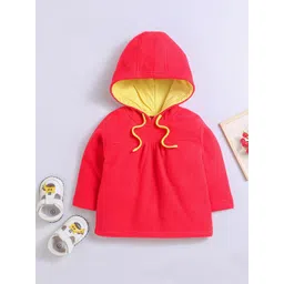Nino Bambino Unisex Kids Red Hooded Sweatshirt-picture-15
