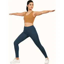 NINQ Women High Rise Ankle Length Sports Tights-picture-41