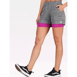 NINQ Women Skinny Fit Training or Gym Sports Shorts-picture-20