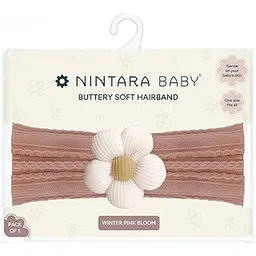 Nintara Baby Hairband – Buttery-Soft, Stretchable & Lightweight Headband Accessory for Newborns, Infants & Girls, Gentle on Delicate Skin, Ideal Gift for Baby Showers (5.5" x 3.1")-picture-11