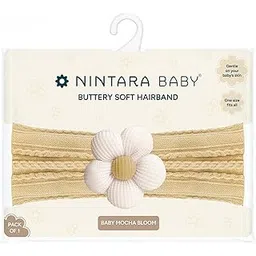 nintarababy Nintara Baby Hairband – Buttery-Soft, Stretchable & Lightweight Headband Accessory for Newborns, Infants & Girls, Gentle on Delicate Skin, Ideal Gift for Baby Showers (5.5" x 3.1") image 1